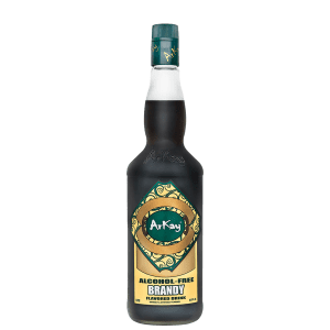 Deal 12 Bottles Arkay Version of Zero Proof Brandy Flavoured 33.3 FL OZ / 1 Liter