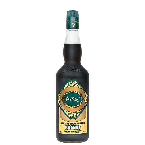 Deal 144 Bottles Arkay Version of Zero Proof Brandy Flavoured 33.3 FL OZ / 1 Liter