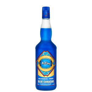 blue-curacao.png Deal 12 Bottles Arkay Version of Zero Proof Blue Curacao 33.3 FL OZ / 1 Liter
