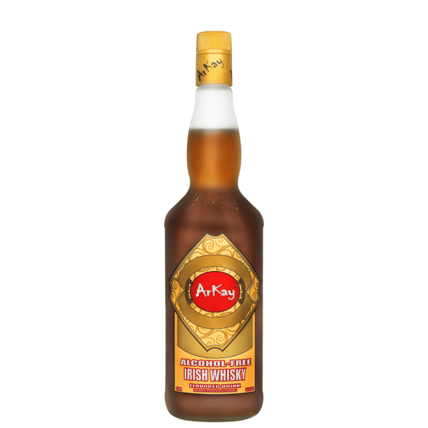 Deal 144 Bottles Arkay Version of Zero Proof Irish Whisky Flavoured 33.3 FL OZ / 1 Liter