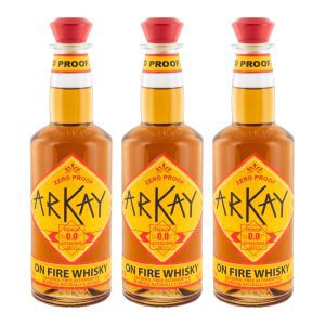 Deal 12 Bottles On Fire Whiskey Alternative 33.3 FL OZ / 1 Liter