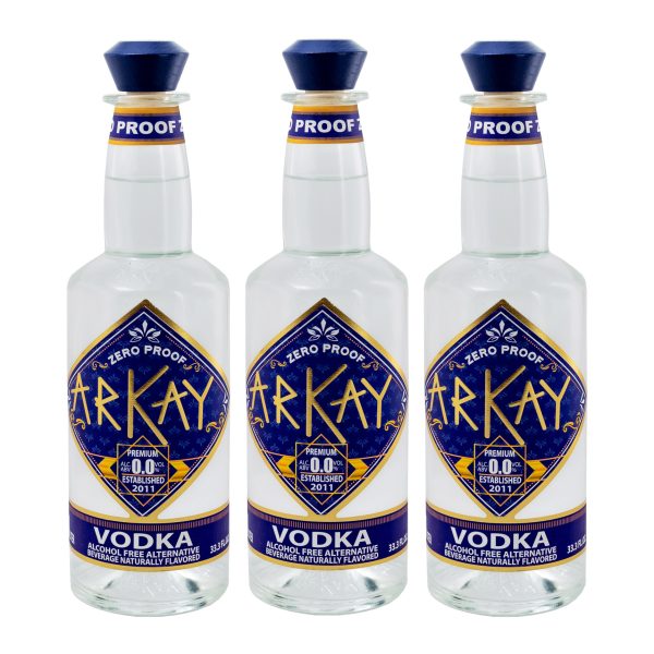 3vodka Deal 12 Bottles Zero Proof Vodka Alternative 33.3 FL OZ / 1 Liter