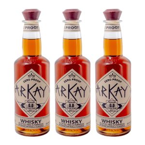 Deal 12 Bottles Arkay Zero Proof Whisky Alternative 33.3 FL OZ / 1 Liter